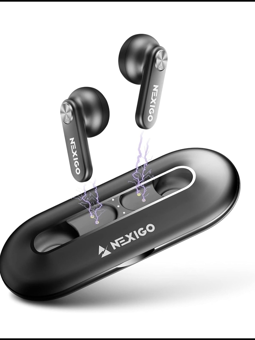NexiGo Air T2 Ultra-Thin Wireless Earbuds, Qualcomm QCC3040, Bluetooth 5.2